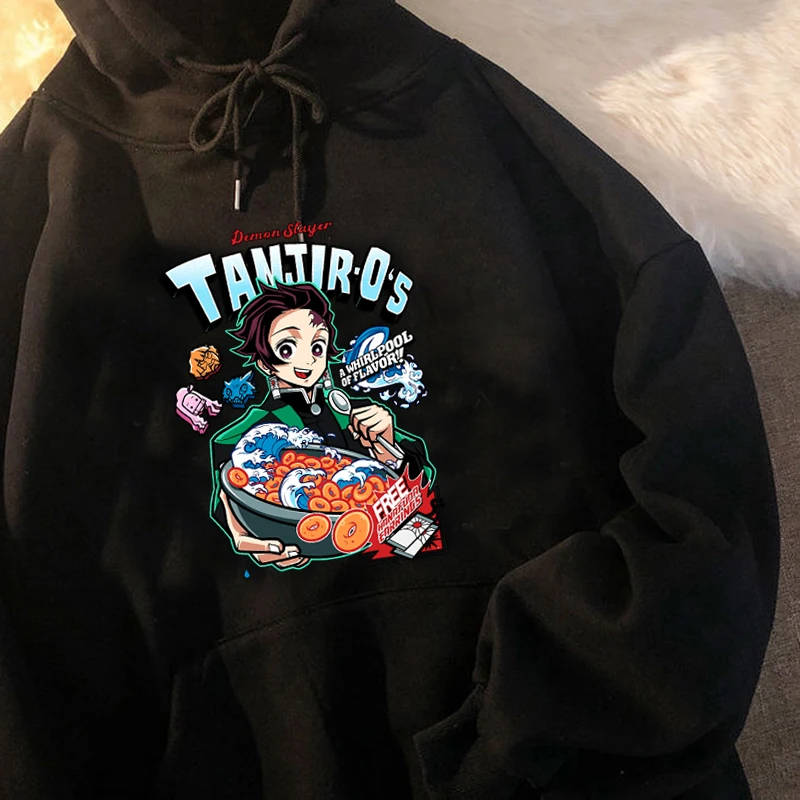 

Kawaii Demon Slayer Anime Tanjiro Nezuko Hoodies Women Cute Manga Rengoku Graphic Sweatshirt Y2K Streetwear Sweatshirt Female