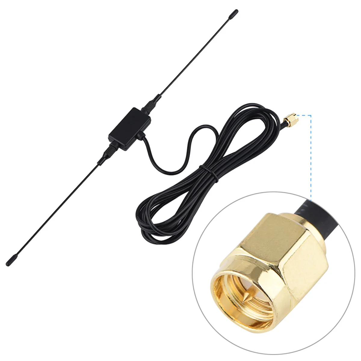 

SOONHUA 118in 433MHZ SMA Male Plug Horn Antenna GSM GPRS SMA Male Plug Horn Antennas Signal Amplifier SMA Horn Antenna Cable