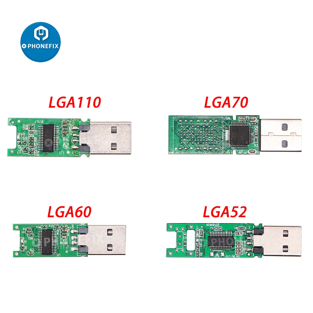 DIY U-диск LGA52 LGA60 LGA70 LGA110 USB Hynix NAND флэш для iPhone 4S 5 6S 6SP 7 7P 8 8P X XR XS 11promax Master плата