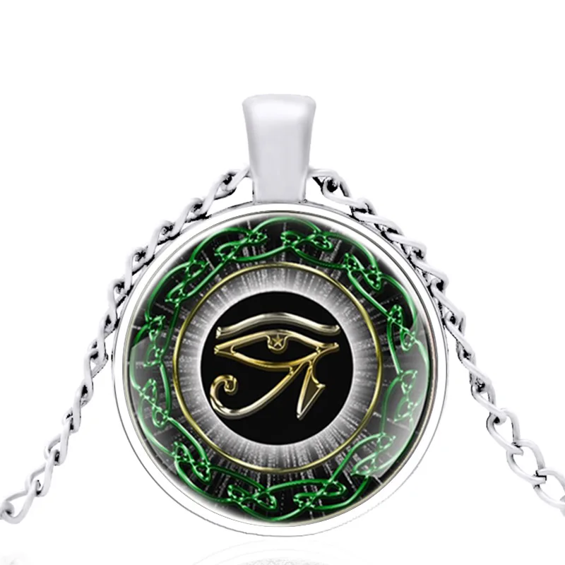 Винтажный старинный Египетский Глаз Гора дизайн стеклянный куполообразный Шарм