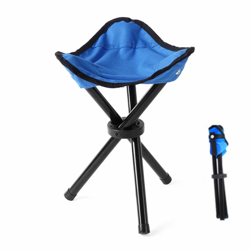 

Outdoor Camping Stool Fold Stool Fishing Stool Camping Folding Chair Cross Border Small Bench Horse Tripod Stool Picnic Chair