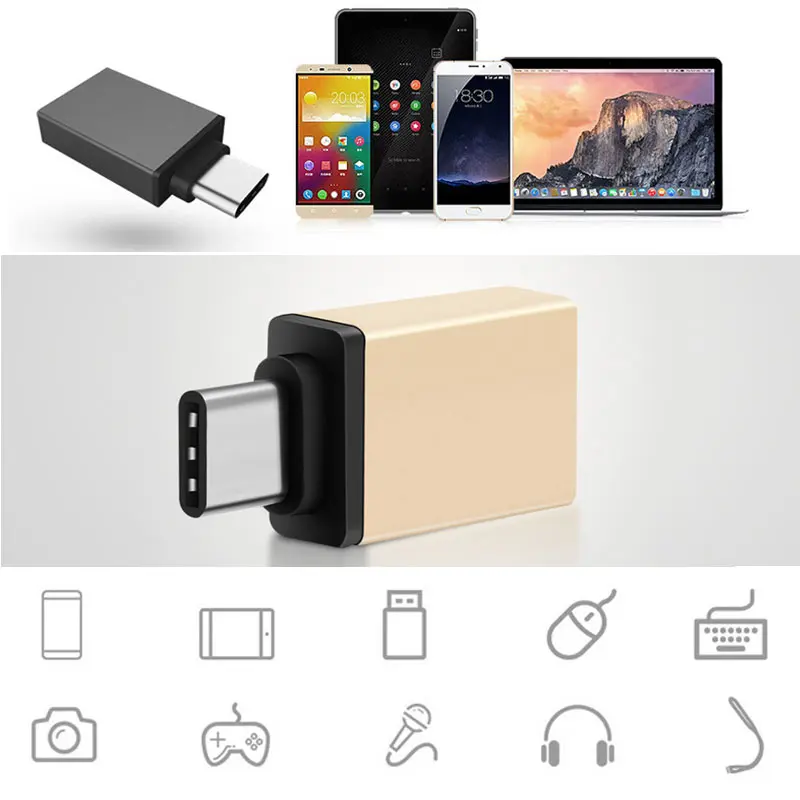 Переходник Mini USB 3 1 Type-C для кабеля 0 из алюминиевого сплава | Мобильные телефоны и