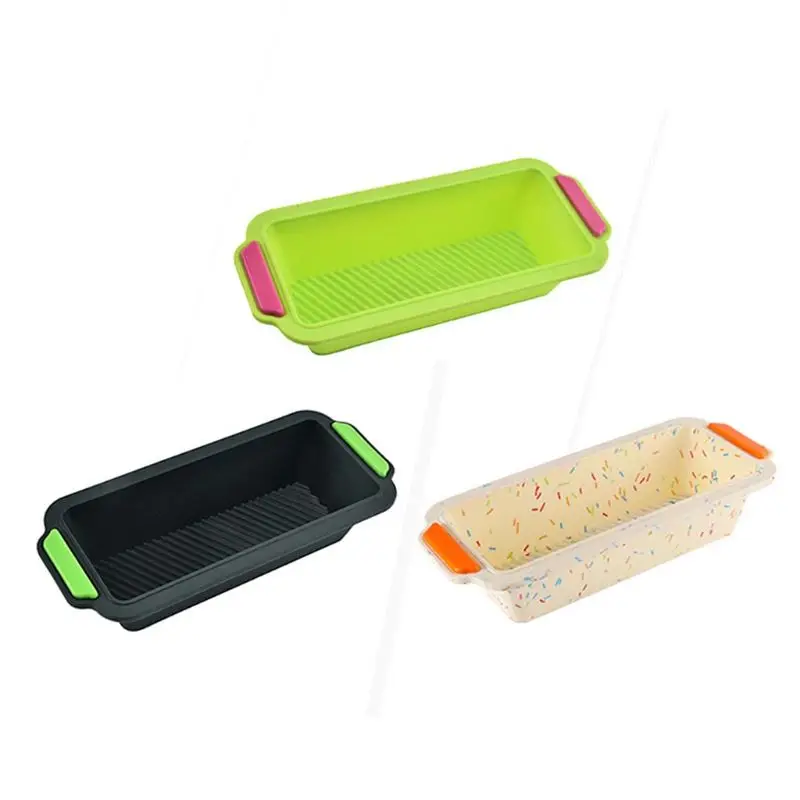 

Rectangular Silicone Bread Pan Mold Toast Bread Mold Cake Tray Long Square Cake Mould Bakeware Non-stick Baking Tools