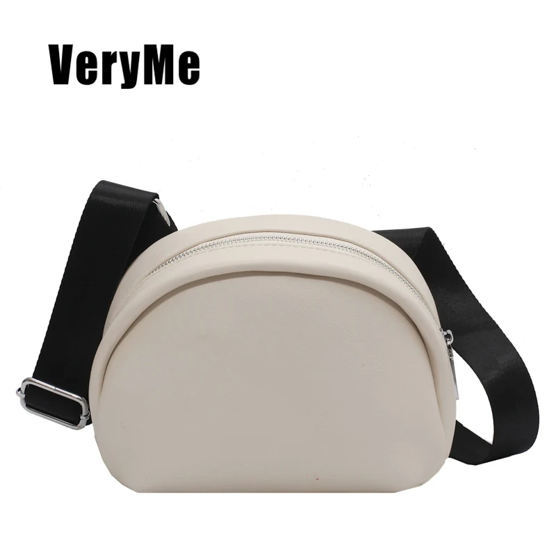 

VeryMe Quality Leather Small Crossbody Bags Solid Color Shoulder Pack For Women New Simple Female Handbags Sac Voyage Femme Luxe