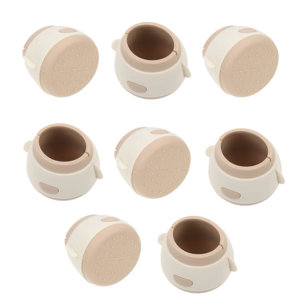 

4pcs Creative Table Feet Covers Non-skid Chair Leg Caps Silicone Chair Feet Pads