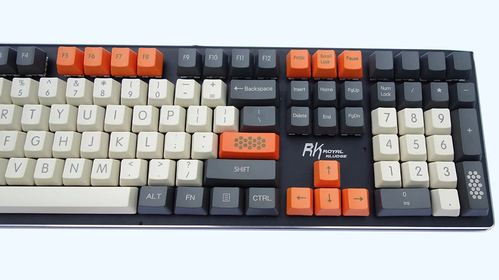NPKC Винтажный стиль Duke Orange OEM толстые PBT брелки ANSI ISO темно-серый бежевый оранжевый для Cherry MX переключатели механическая клавиатура