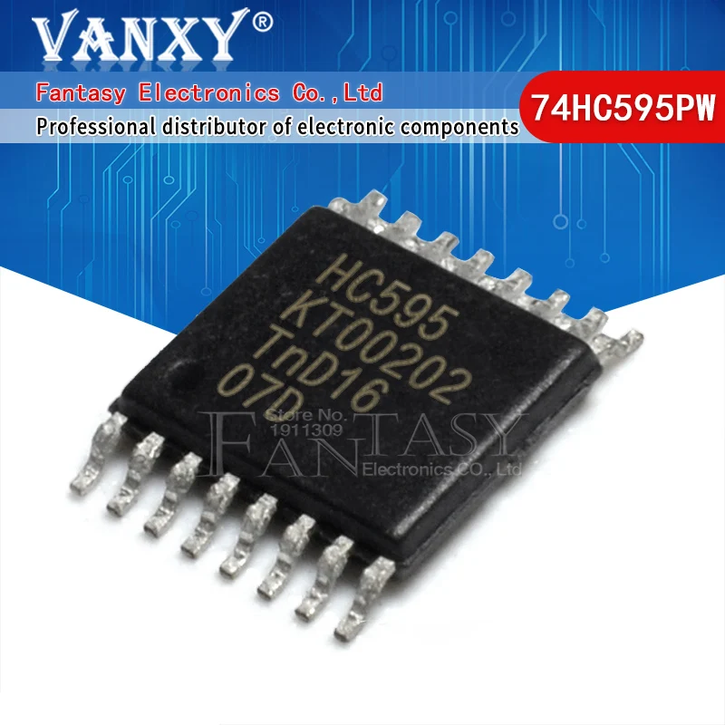 10 шт. 74HC595PW TSSOP 16 74HC595 TSSOP16 HC595PW SN74HC595PWR SMD|Интегральные схемы| |