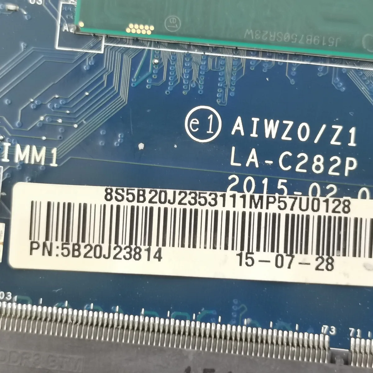 

For LENOVO Ideapad Z51-70 i7-5500U Laptop motherboard 5B20J23649 LA-C282P SR23W 216-0866000 DDR3 Mainboard