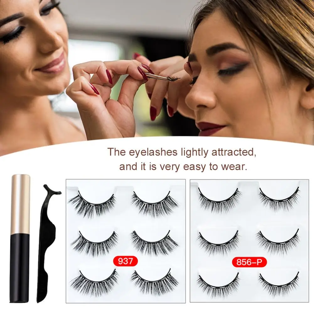 Набор ресниц магнитные ресницы Магнитная подводка для глаз набор завивки Магнит