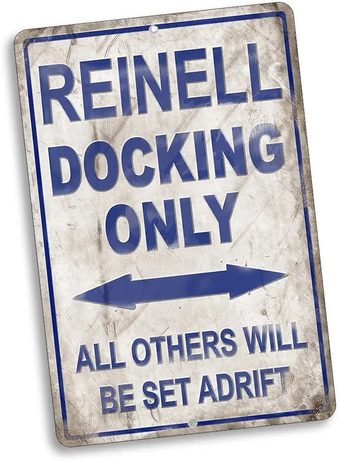 

Compatible with Reinell Docking Only All Others Will Be Set Adrift Vintage Style Metal Signs Metal Tin Aluminum Sign Garage Home