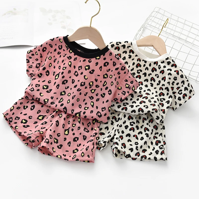 Новый с леопардовым принтом для детей ясельного возраста маленьких девочек
