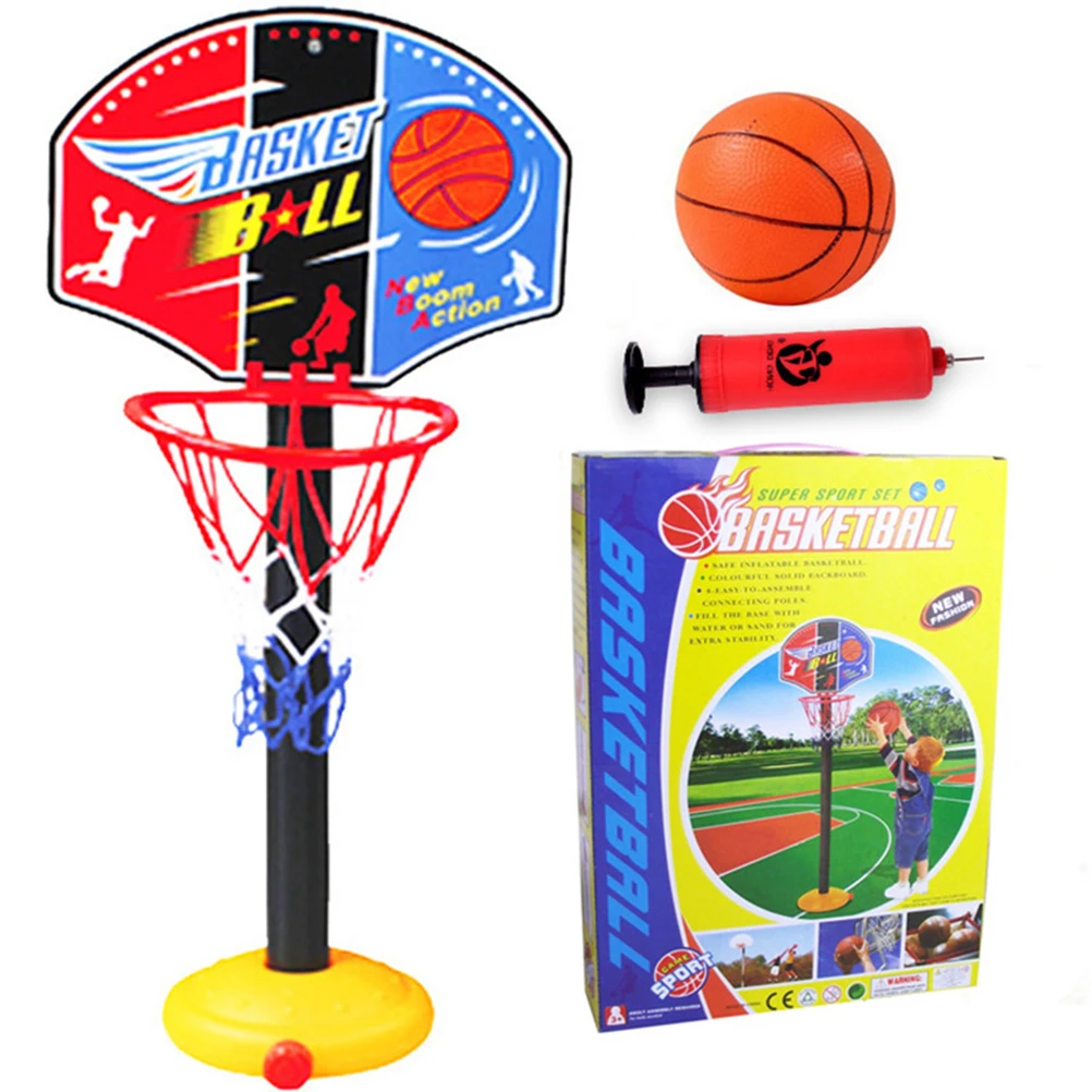 Портативный детский баскетбольный Стенд для дома и улицы игрушка с регулируемой
