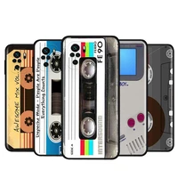 tpu vintage cassette tape retro style for xiaomi redmi note 4 4x 5a 5 6 7 8t 8 9t 9s 9 10 10s prime pro max black phone case
