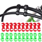 10 шт. S-образные зажимы для крючков вращающаяся велосипедная Тормозная Шестерня перекрестного кабеля аккуратный зажим инструмент S-образный зажим для велосипеда