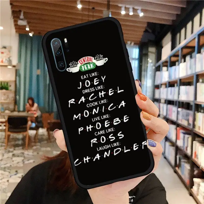 

Central Perk Coffee friends tv show Phone Huawei honor Mate P 9 10 20 30 40 Pro 10i 7 8 a x Lite nova 5t Soft silicone funda