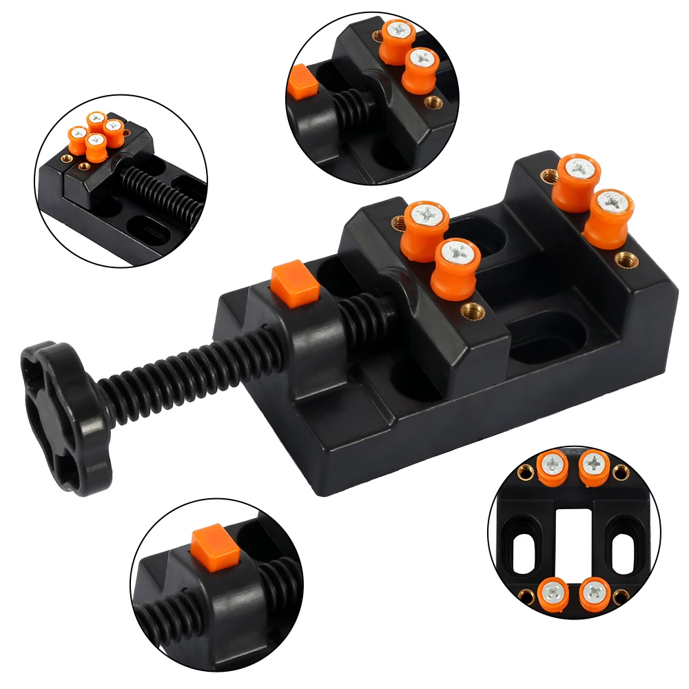 Miniature Hobby Clamp on Table Bench Vise Tool Muliti-Funcational Carving Drill Press Flat Nose Pliers | Инструменты