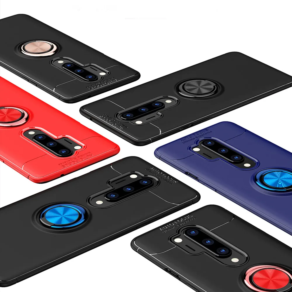 Новый чехол для телефона Oneplus 8 8Pro мягкий из ТПУ с кольцом на палец магнетизм