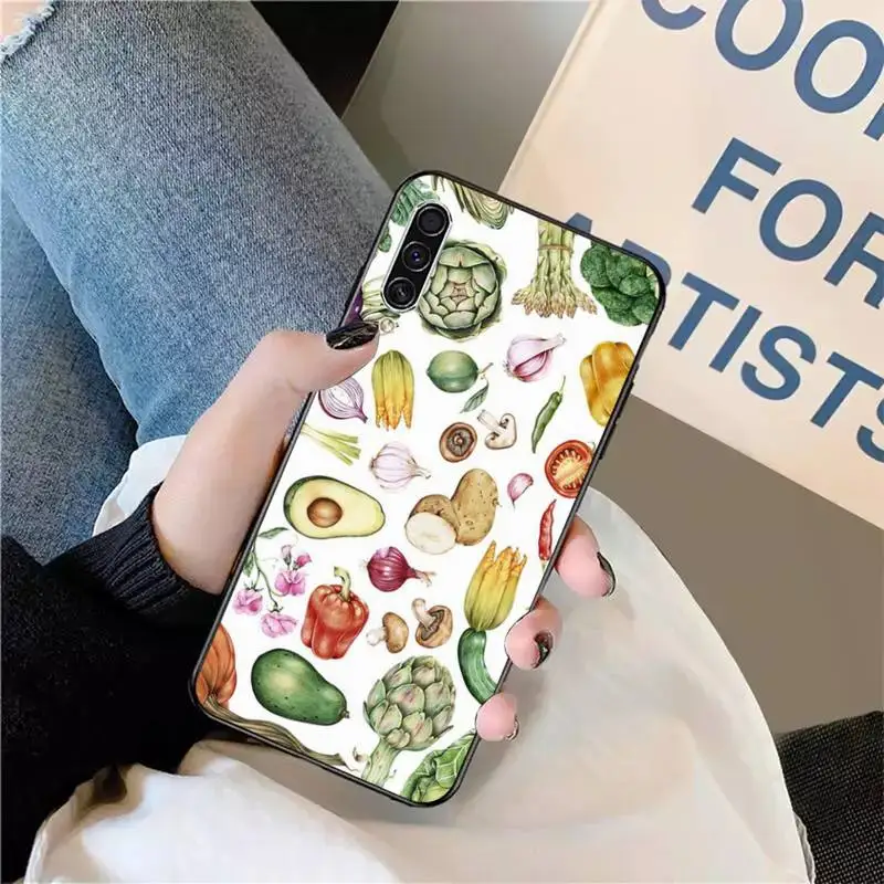 

Vegan Vegetables Veggies food Phone Case For Samsung galaxy S 9 10 20 A 10 21 30 31 40 50 51 71 s note 20 j 4 2018 plus