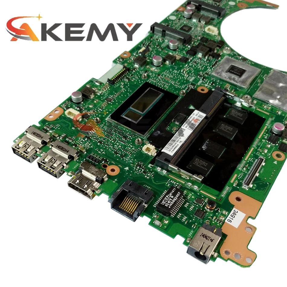 

Akemy S551LN Laptop motherboard for ASUS S551LN S551LB S551L original mainboard 4GB-RAM I7-4500U GT840M