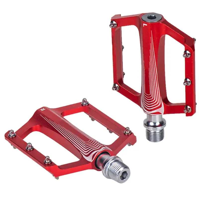 

2021 New 1pair Ultra-light Bicycle Pedals Aluminum Alloy Bearing Pedal for MTB Road Bike