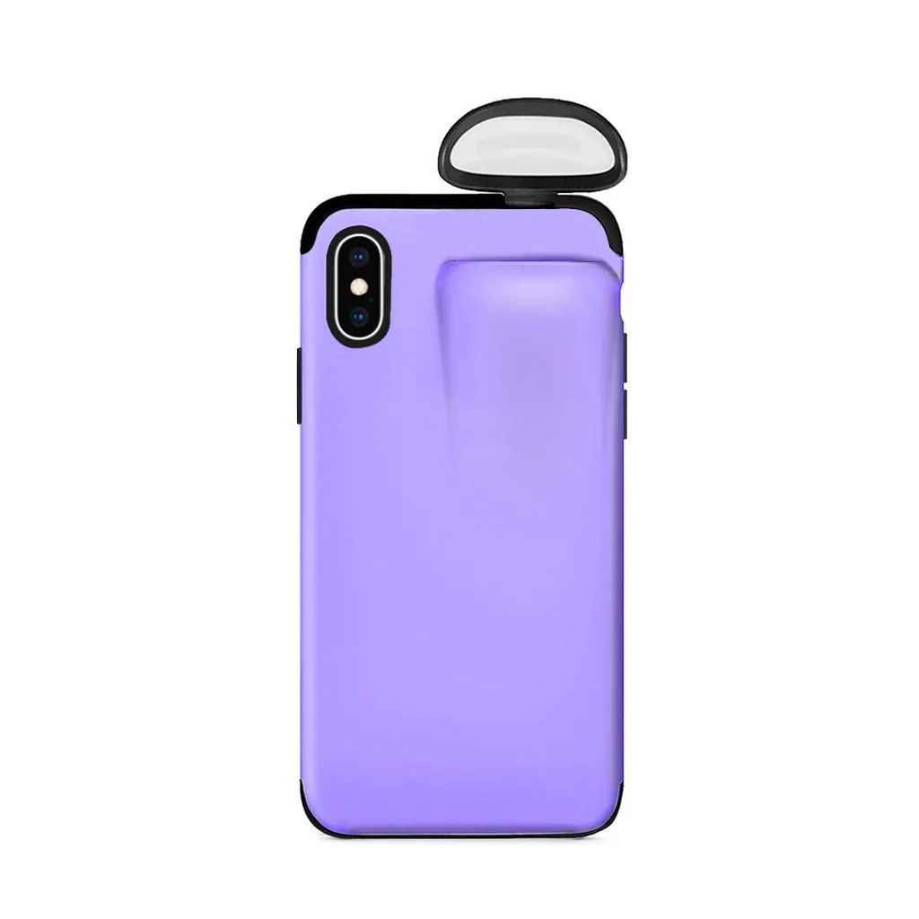 Binmer хит чехол для телефона 2 в 1 беспроводная гарнитура Набор защита IPhone X /XS и AirPods