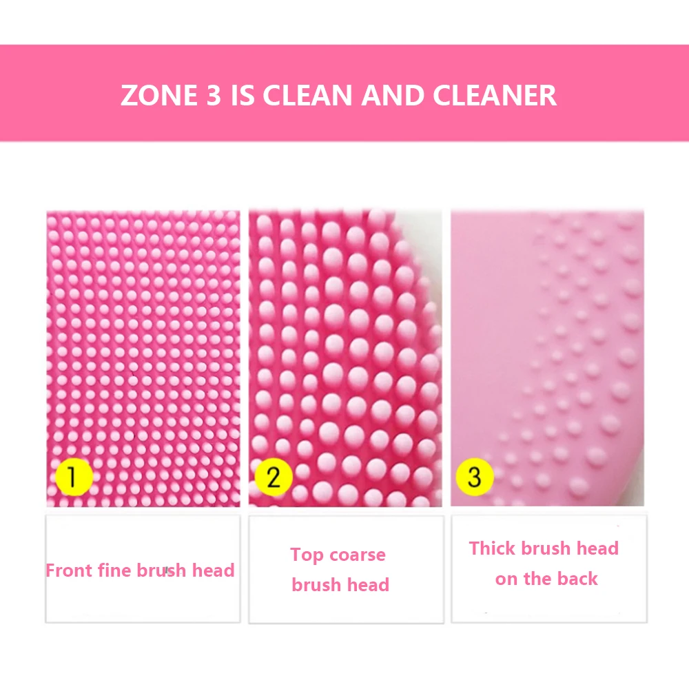 Electric Facial Cleansing Brush Mini Skin Scrubber Pore Dirts Cleanse Anti Wrinkle Silicone Tools | Красота и здоровье