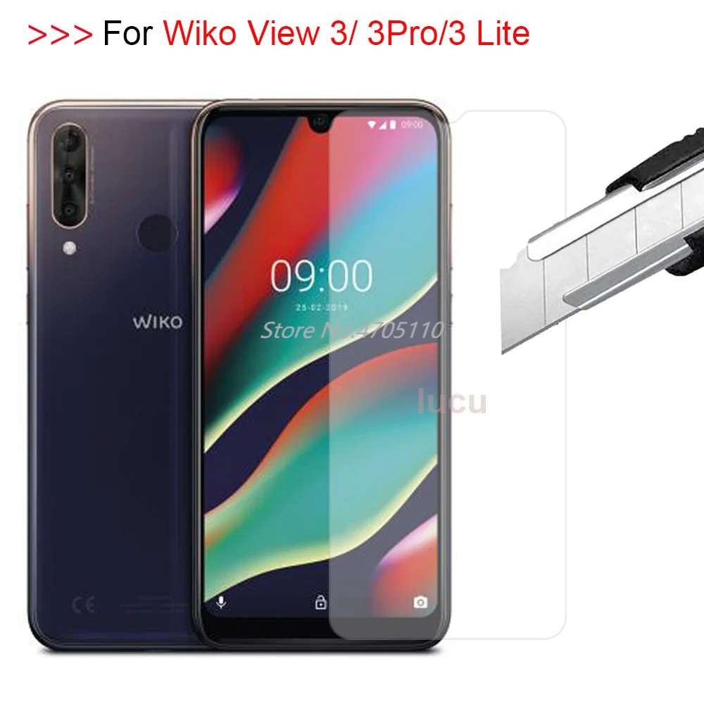 9H 2.5D Закаленное стекло для Wiko VIEW 3 Pro lite защита экрана Lite устойчивая к царапинам