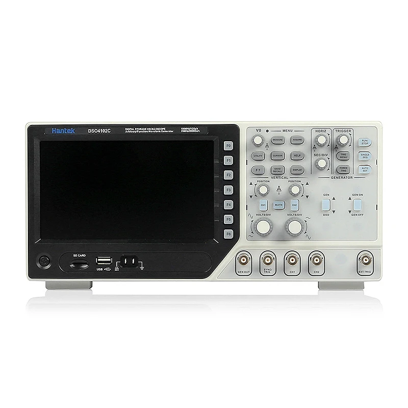 Цифровой мультиметр Hantek DSO4102C Осциллограф USB 100 МГц 2 канала 7 дюймов 64K цветной