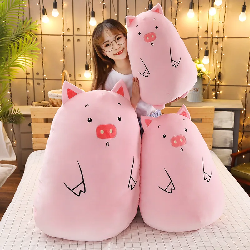 NEW Plush Toy Animal Kawaii Room Decor Dinosaur Lion Fat Pig Soft Big Pillow Buddy Stuffed Cushion Valentine's Gift For Kids Gir | Игрушки
