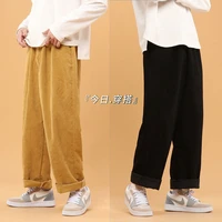new pants mens straight tube light core flannel loose trendy men trousers solid color spring and autumn streetwear sport best