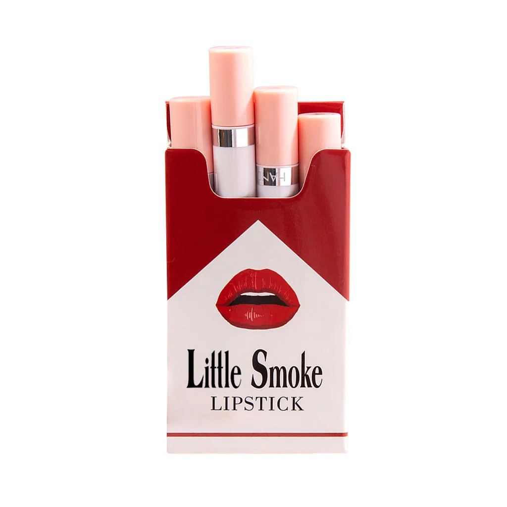 Matte Tobacco Tube Lipstick Pack Set 4 Colors Lip Stick Long Lasting Waterproof For Cool Girls Valentine's Day Present Dropship |