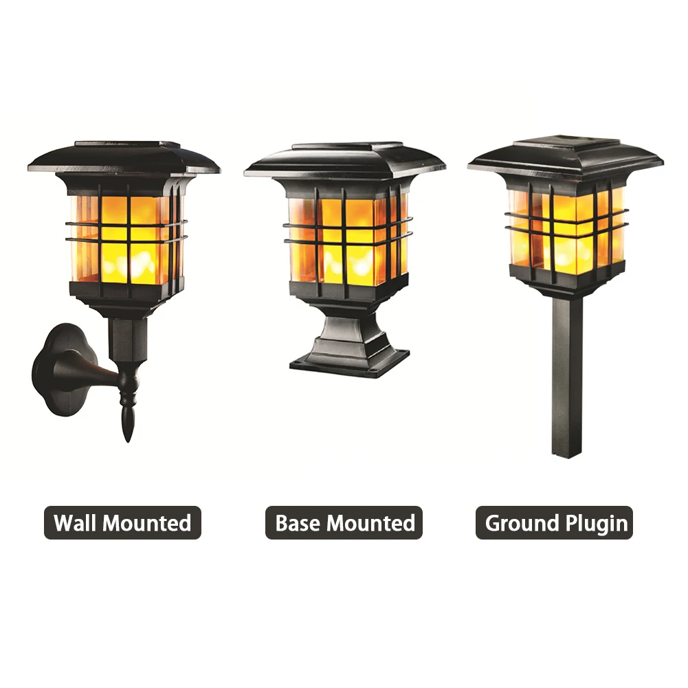 

Lawn Outdoor Lighting Party Fence Patio Landscape Backyard Front Door Solar Post Light Waterproof Rainproof Led Park Garden