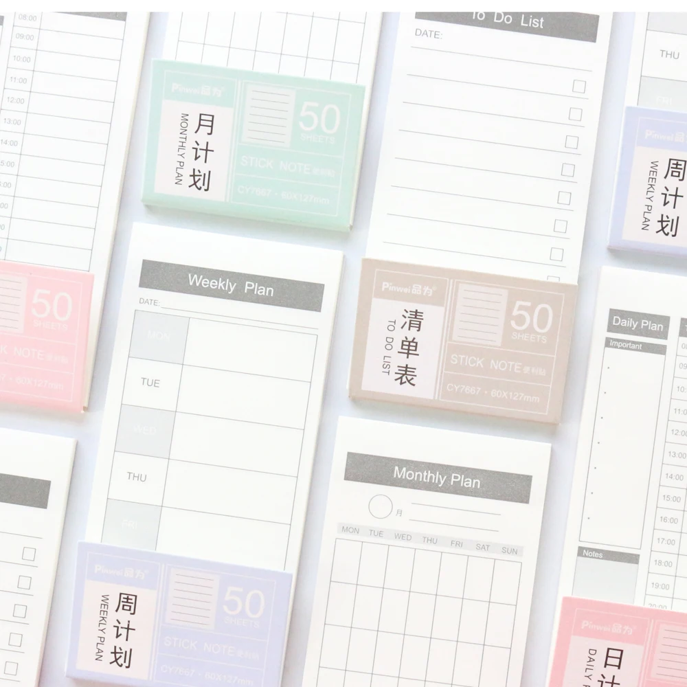 Domikee Классический офисный школьный Карманный самоклеющийся планировщик