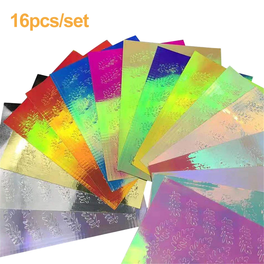 16 PCS Type 16 3D наклейки для ногтей s для ногтей поп-мультипликационный узор Слайдеры для ногтей Клей DIY маникюрные Советы наклейки для дизайна ногтей маникюрное украшение - Цвет: 16 PCS Type 16