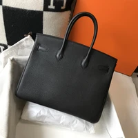 2021 new cowhide luxury high quality platinum bag female bag fashion portable large capacity bag without strap hole