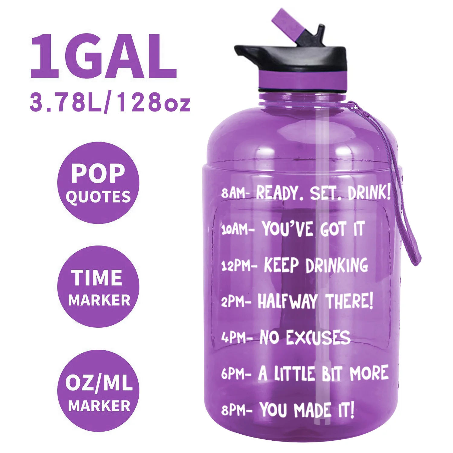 Бутылка для воды Спортивная фитнеса портативная скалолазания велосипеда не