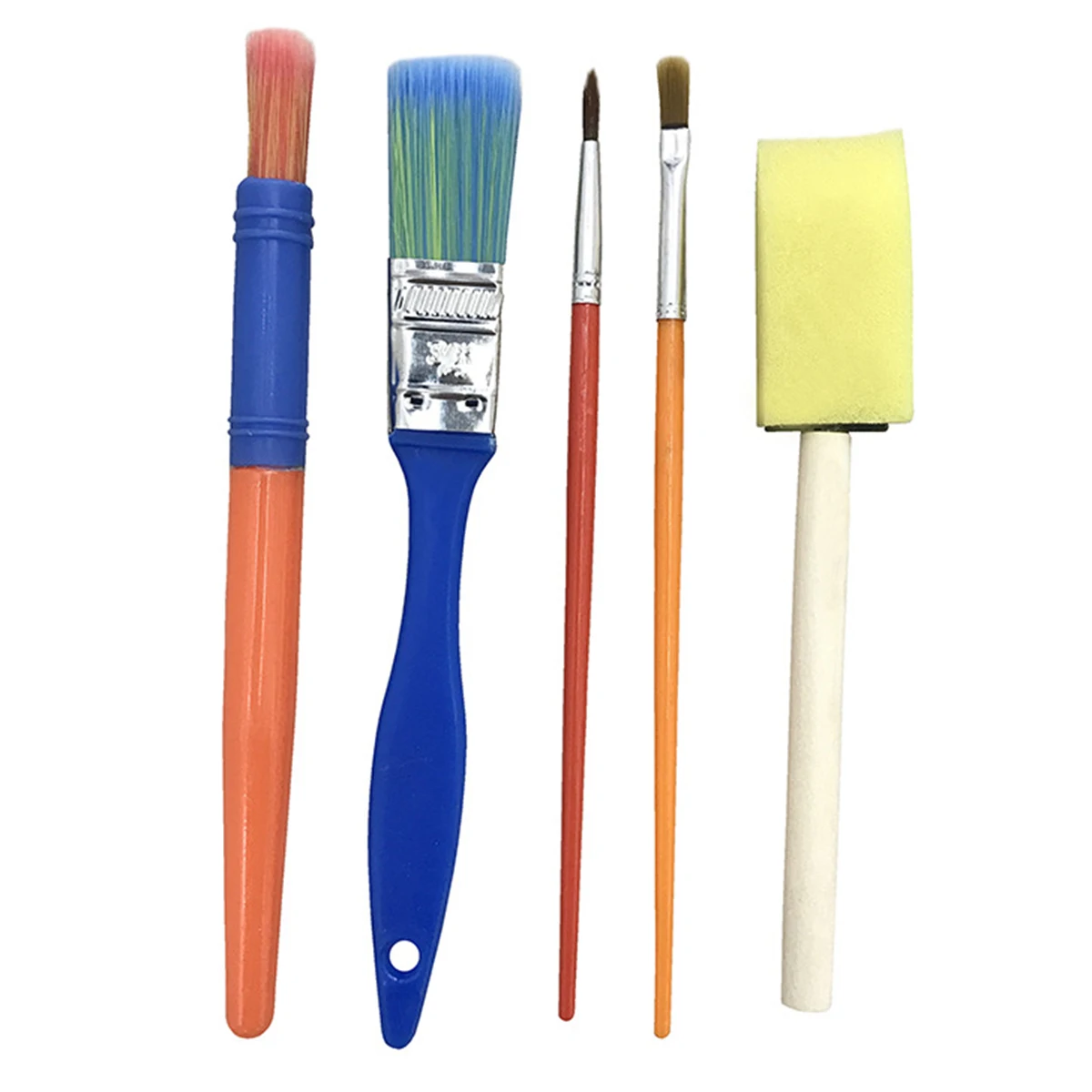 

31pcs/lot Kids Early Learning EVA Sponge Painting Brushes Kit Child Fun Painting Brushes & Long Sleeve Waterproof Apron for kid