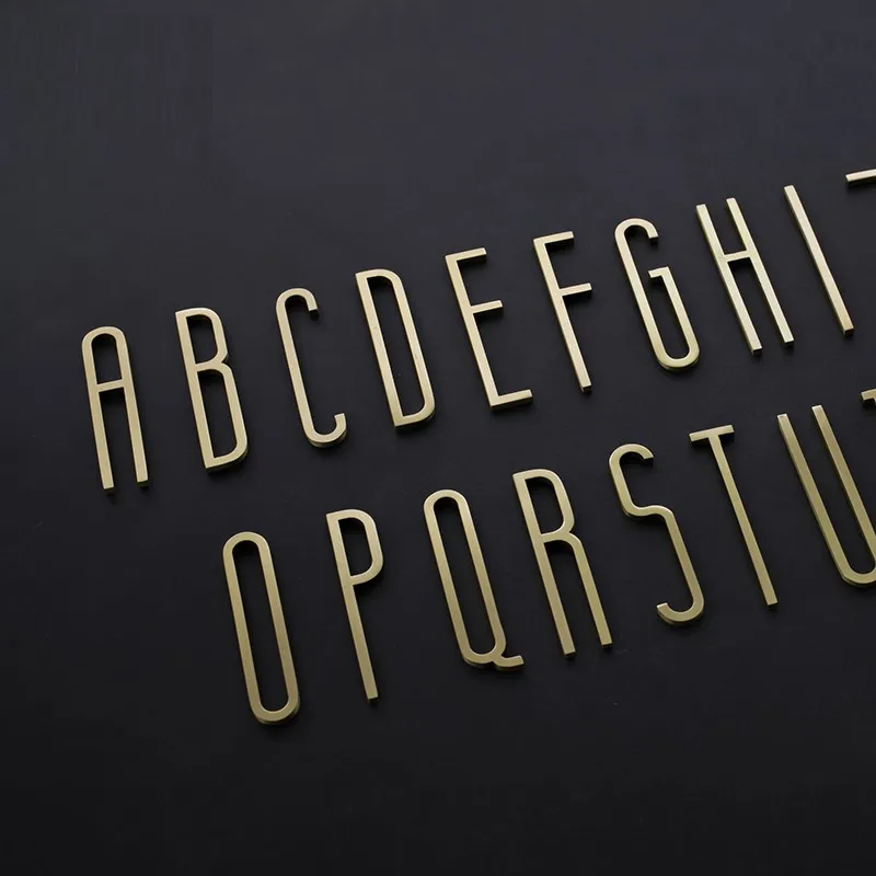 Декоративная табличка для домашней двери латунное письмо с металлическим
