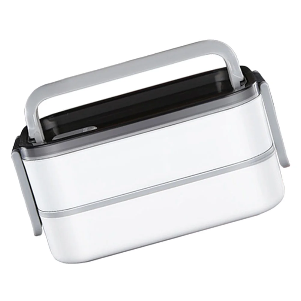 

1pc Lunch Holder Rice Holder for Office Bento Box without Bag (Silver)