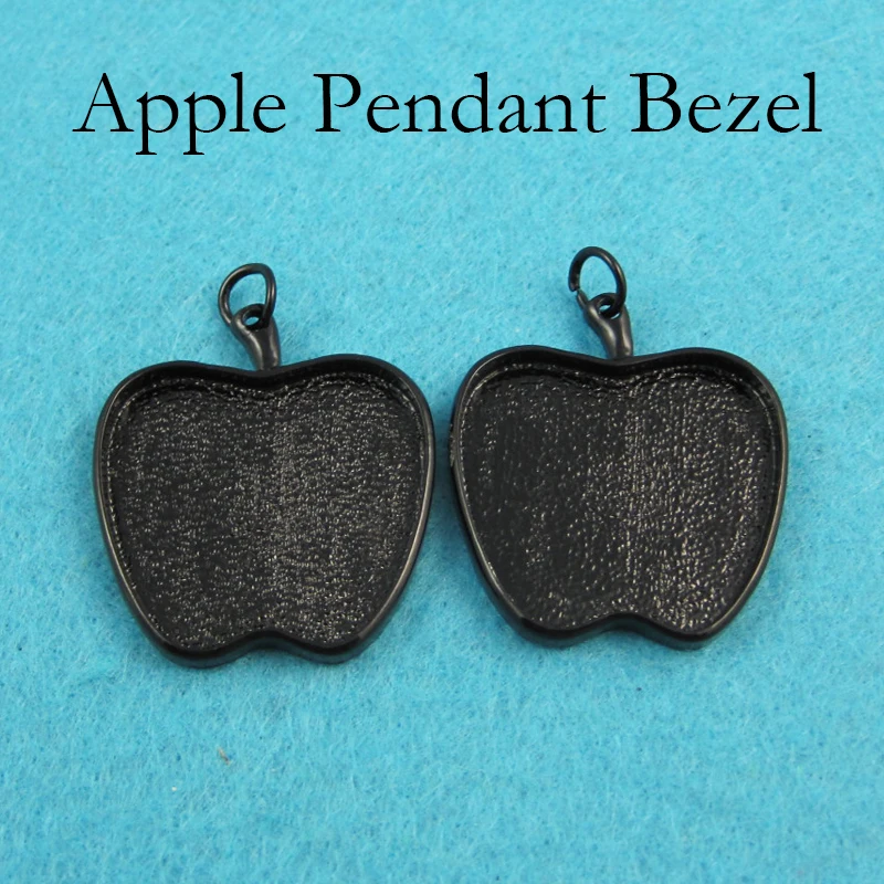 20 шт 25 мм установка кабошона яблока настройка камео пустая рамка подвеска поднос