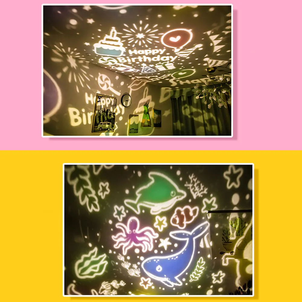 

Night Light for Kids Nebula Projector Lamp 360 Rotation 5 Light Color Changing Romantic Gifts Night Lighting Lamp