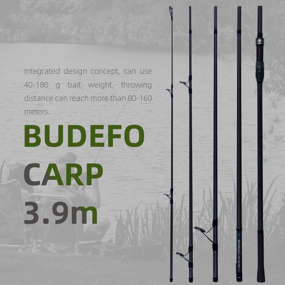 MIFINE BUDEFO удочка для ловли карпа 3,25/3,75/3,6 фунтов 3,9/160 м высокоуглеродистая спиннинговая Удочка жесткая удочка для рыбалки с берега метательный снимок 80-М