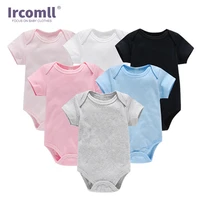 ircomll 3pcsset baby clothes boy newborn baby bodysuit cotton soild color baby girl boy clothes overalls and jumpsuits