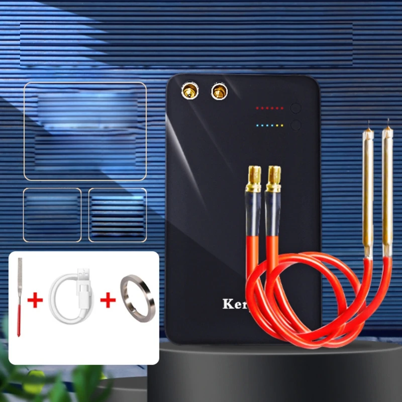 

5000mAh 6 Gears Adjustable Mini Spot Welding Machine with Type-C Quick-Release Pens Portable Spot Welder Machine Kit for C7AD