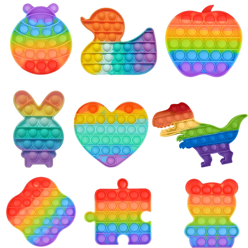 

Push Bubble Sensory Fidget Toys Hot New Adult Stress Relief Table Top Anti-stress Soft Squeeze Decompression Toys Random color