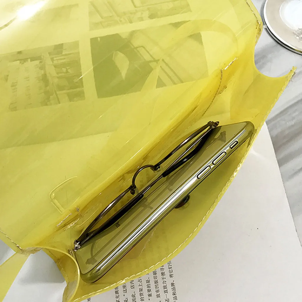 Новая модная железная поясная сумка Женский мессенджер милый ремень прозрачная