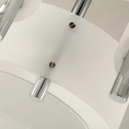 

Lustres Brief Home Deco Living Room Circle Acrylic Ceiling Light Fixture Modern DIY Bedroom 3*E27 Bulb chrome iron Ceiling Lamp