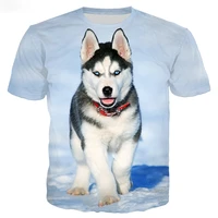 new pet dog husky 3d print t shirt harajuku animal husky t shirts men women summer new fashion casual hip hop streetwear tops