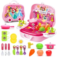 original disney ice and snow little girl lipstick princess cosmetic set aisa color dressing table box childrens family toy