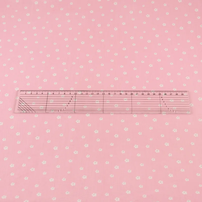 100% хлопчатобумажная ткань саржевая Розовая Цветочный дизайн Тильда ткани